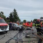 Iași | Grav accident în Budăi. Două persoane sunt încarcerate