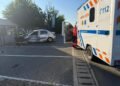 Accident între o ambulanță și un autoturism la ieșirea din Hârlău spre Iași. Șapte persoane au fost implicate