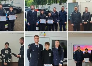 Șase adolescenți din Suceava, recompensați de polițiști după ce au ajutat la prinderea unui tâlhar care a atacat o femeie de 80 de ani