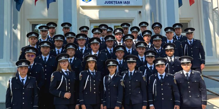 38 de polițiști noi intră în pâine la Iași. Primele misiuni îi așteaptă în stradă