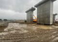 Vijeliile și ploile abundente blochează activitatea pe șantierul autostrăzii Adjud – Pașcani