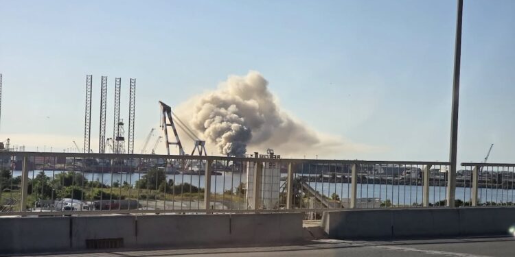 Incendiu de amploare în Portul Constanța Sud–Agigea. Un avertizor public cere o anchetă completă: „Astfel de incidente nu apar din senin”