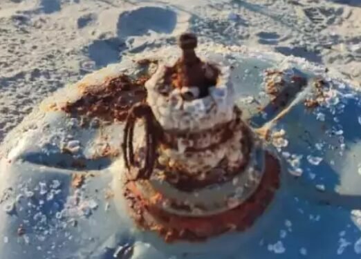 O mină marină a fost descoperită pe plaja dintre Vama Veche și 2 Mai