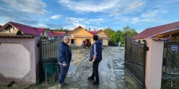 Viituri în Vrancea după ploile abundente: zeci de case inundate și persoane evacuate