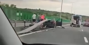 Accident pe Autostrada Soarelui, în zona Cernavodă. Trei persoane au fost rănite, iar traficul este restricționat