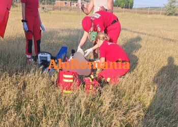 Pieton grav rănit într-un accident la Plugari. A fost solicitat elicopterul SMURD