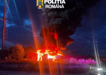 Bărbat reținut după incendiul de la stația CF Târgu Mureș. Prejudiciul depășește 52.000 de lei