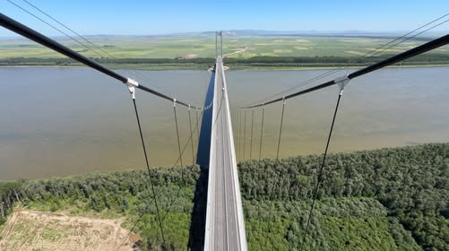 Podul peste Dunăre de la Brăila intră din nou în șantier. Restricții de trafic timp de trei săptămâni