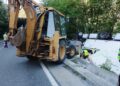 Trafic îngreunat pe DN66, între Petroșani și Târgu Jiu. Circulația se desfășoară alternativ după răsturnarea unui autotren