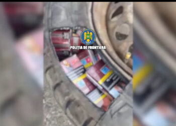 Aproximativ 10.000 de țigarete cu timbru bulgăresc, descoperite de polițiștii de frontieră în roata de rezervă