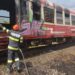 Incendiu la un automotor în Gara de Nord din Timișoara. Pompierii au intervenit de urgență