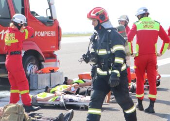 Exercițiu de amploare la Aeroportul Iași: Simulare de accident aviatic cu activarea Planului Roșu de Intervenție