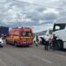 Accident cu trei vehicule în Neamț. Un microbuz, o autocisternă și un autotren s-au ciocnit în comuna Costișa
