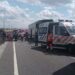 Plan Rosu de Intervenție în Călărași. Autocar cu 60 de persoane, implicat într-un accident cu un TIR