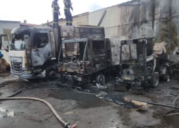 Vrancea | Mai multe utilaje de măturat stradal a firmei de salubritate din Focșani au luat foc