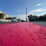 FOTO- Ziua au fost desființate, noaptea au fost revopsite: misterul pistelor pentru biciclete din Iași