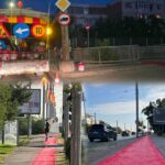 FOTO- Ziua au fost desființate, noaptea au fost revopsite: misterul pistelor pentru biciclete din Iași