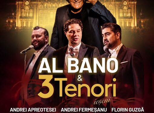 Concert extraordinar în Grădina Palas din Iași. Al Bano, Laura Bretan și cei 3 Tenori Ieșeni închid stagiunea Ateneului Național