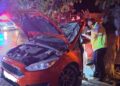 Accident rutier în Iași: un șofer a rămas încarcerat după ce mașina s-a izbit de un copac