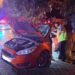 Accident rutier în Iași: un șofer a rămas încarcerat după ce mașina s-a izbit de un copac