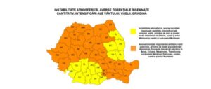 După caniculă urmează furtuni violente în România