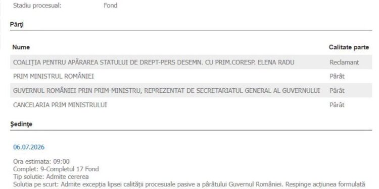 Curtea de Apel București anulează Comitetul pentru Justiție înființat de Bolojan