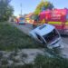 Triciclu izbit într-un cap de pod, la Dumbrăvița. O persoană a ajuns la spital