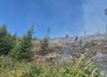 Incendiu de vegetație uscată între Focșani și Suraia