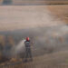 Incendiu de vegetație în Vrancea: 30 de hectare de vegetație uscată au ars la Vulturu