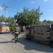 Accident cu cinci victime în Horpaz: un copil de 13 ani ar fi ieșit cu mașina din curte fără să se asigure