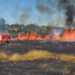 Incendiu de vegetație uscată la Cristești: flăcările s-au extins pe aproximativ 1,5 hectare
