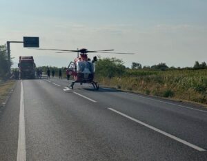 Timiș | Accident mortal pe DN 6, în Jena. Trei autoturisme implicate, un bărbat a murit