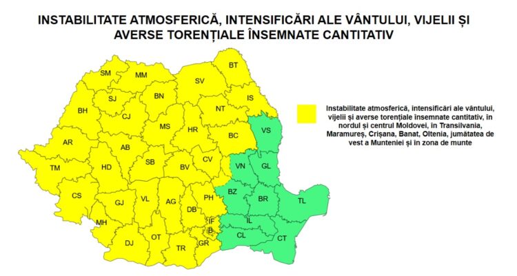 Urmează trei zile de foc în România. După caniculă, vin furtunile