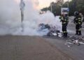 Incendiu la o autospecială de colectare a gunoiului