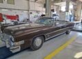 Cadillac Eldorado cabriolet din 1973, apariție spectaculoasă la RAR Iași. „Iahtul de uscat” are un motor V8 de 8,2 litri
