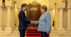 Nicușor Dan și Angela Merkel 