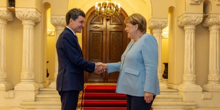 Nicușor Dan și Angela Merkel