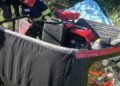 Accident moped bărbat