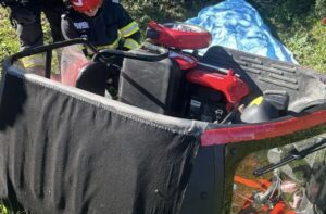 Accident moped bărbat 