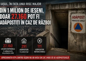 Iașul, vulnerabil în fața unei situații de urgență: doar 27.160 de oameni ar avea loc în adăposturile de protecție civilă