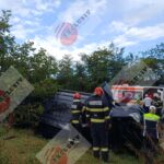 FOTO: Accident rutier la Sârca: cinci victime, toate conștiente. Pompierii și polițiștii intervin la fața locului