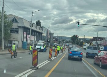 Haos în traficul din Iași, după prima zi de șantier la Pasajul Socola. Cozile din Bucium au ajuns până la Trei Sarmale