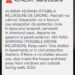 Alertă RO-ALERT în Botoșani: populația, avertizată cu privire la o posibilă incursiune de drone