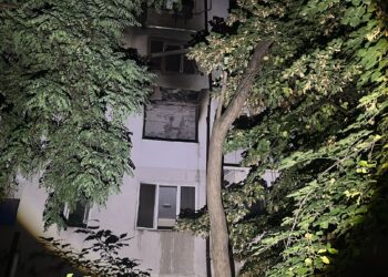apartament incendiat Galati
