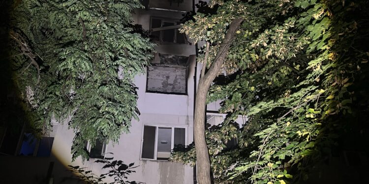 apartament incendiat Galati