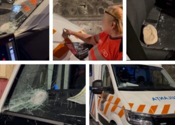 Ambulanță atacată cu topoare și pietre în Cluj. Opt persoane au fost trimise în judecată