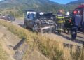 Suceava | Trei persoane au ajuns la spital după ce o mașină a intrat într-un cap de pod, la Câmpulung Moldovenesc