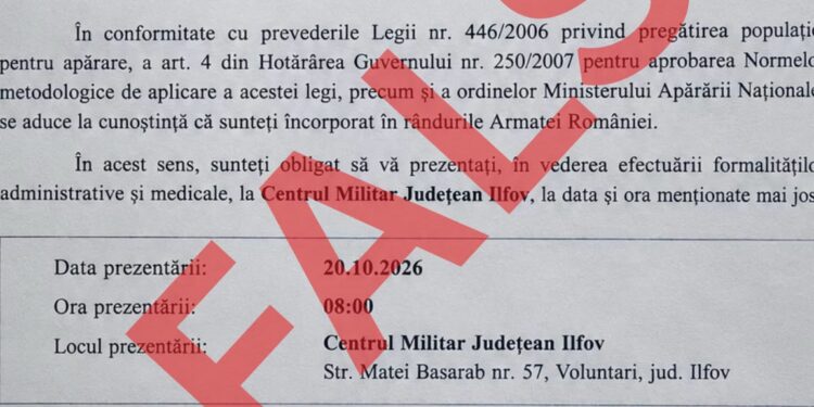 MApN avertizează asupra unui fals care circulă online: tinerii nu sunt chemați la încorporare. Ce se întâmplă, de fapt