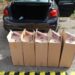 2.500 de pachete de țigări fără timbru, descoperite într-o mașină înmatriculată în Germania, oprită la Lețcani