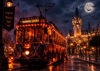 Un tramvai neobișnuit va străbate Iașul de Halloween! Călătorii sunt invitați într-o lume a misterelor și legendelor